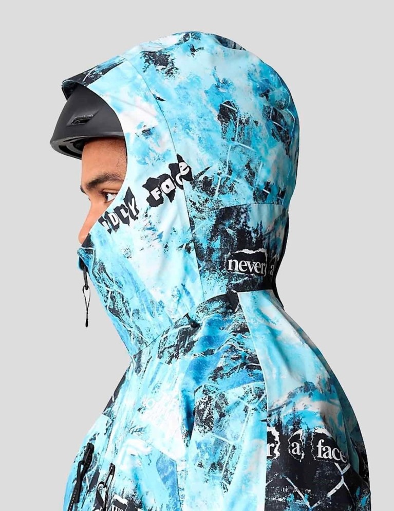Caçadora THE NORTH FACE dragline print jacket norse blue cole navin never a face print